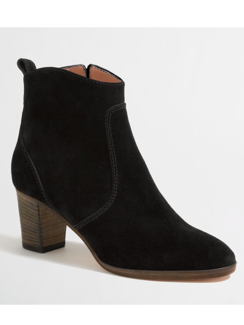 J.Crew Quinn Suede Ankle Boots Black Size 7.5
